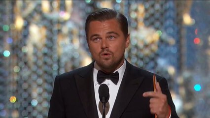 Oscars: Leonardo DiCaprio Wins Best Actor for 'The Revenant'