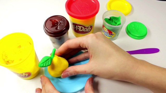 Лепим Фрукты из пластилина Play Doh!Учим фрукты для детей!Развивающее видео!Развивающие Игры!