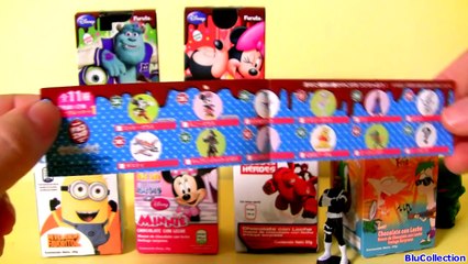 SURPRISE BOXES Minions BIGHERO6 Monsters Phineas Ferb Mickey Minnie Disney Huevos Sorpresa