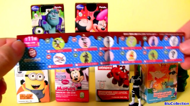 SURPRISE BOXES Minions BIGHERO6 Monsters Phineas Ferb Mickey Minnie Disney Huevos Sorpresa