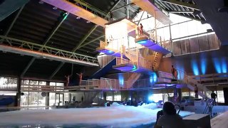 Stupeshow ved åpning av ny svømmehall i Hamar - YouTube
