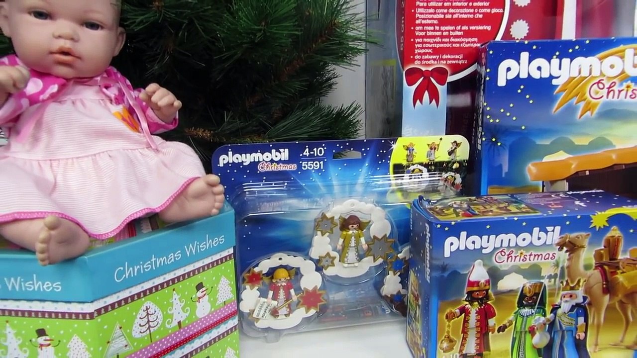 Playmobil Belén Reyes magos Papá Noel la bebé Navidad Bebés de juguete Mundo juguetes videos muñecas