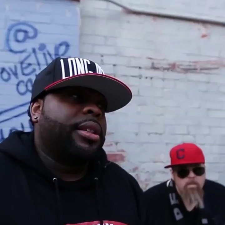 Jonathan Hay blowing smoke at Shady Records artist!