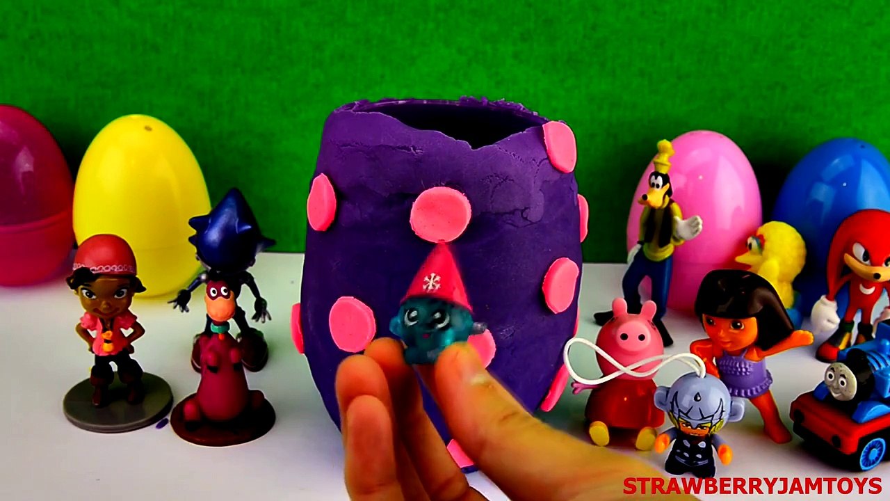 Magic Play Doh Surprise Egg with Frozen My Little Pony Barbie Cars 2 & More by StrawberryJamToys
