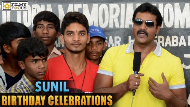Sunil Birthday Celebrations with School Children - Filmy Focus