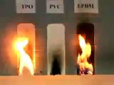 TPO, EPDM, PVC Roofing Membrane Burn Test