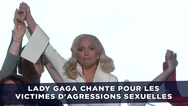 Oscars: Lady Gaga chante pour les victimes d'agressions sexuelles