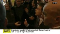 Salon de l'Agriculture: Premier incident, ce matin, Manuel Valls pris à partie par un agriculteur - FUTURPOP