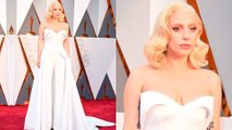 Lady Gaga STUNS In White Jumpsuit At Oscars 2016