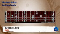 Hard Blues-Rock in Am Guitar Backing Track with scale map