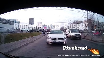 Car crash Romania 26.02.2016 - K1S Car dash cam
