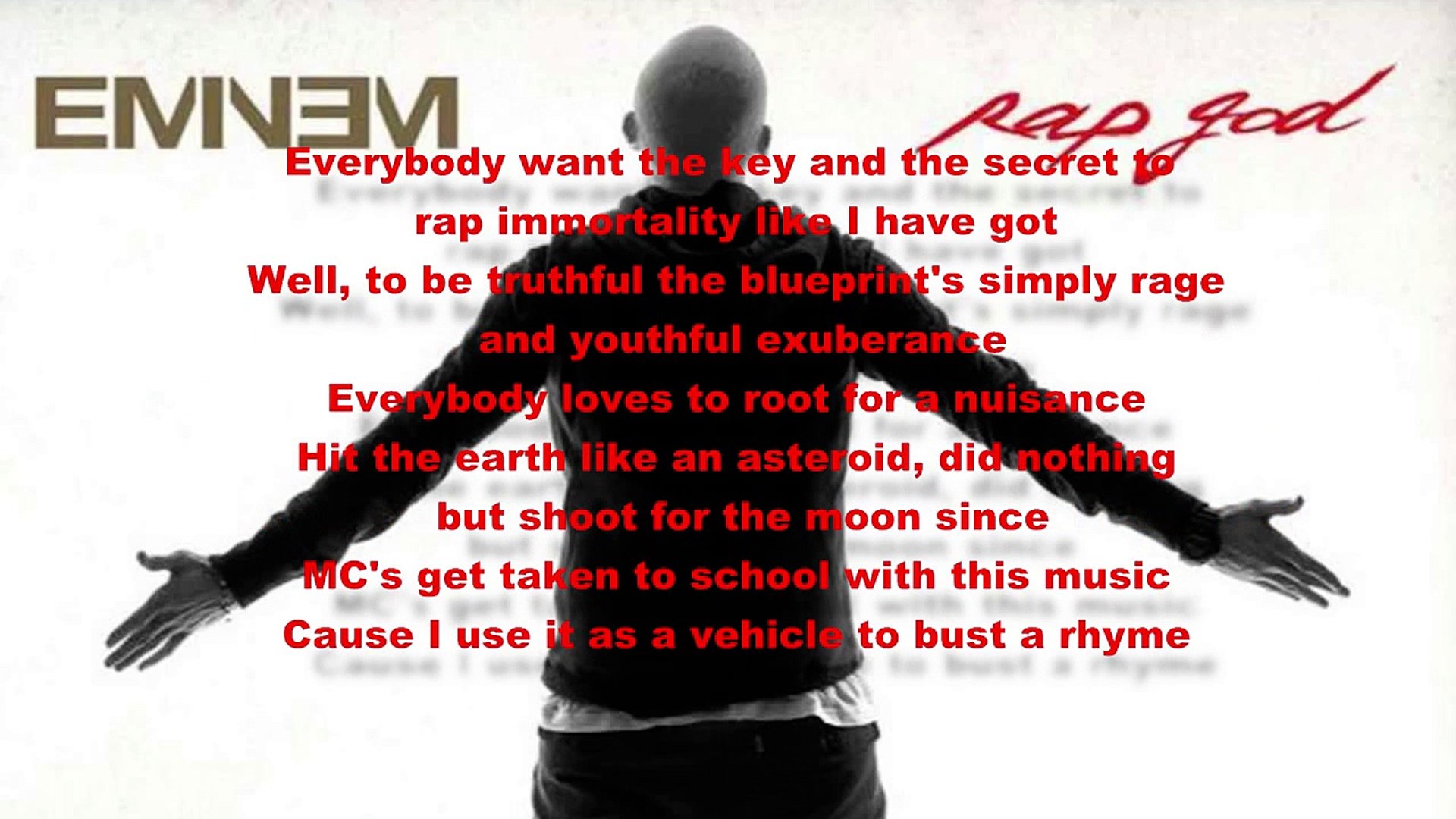 Eminem - Rap God Lyrics