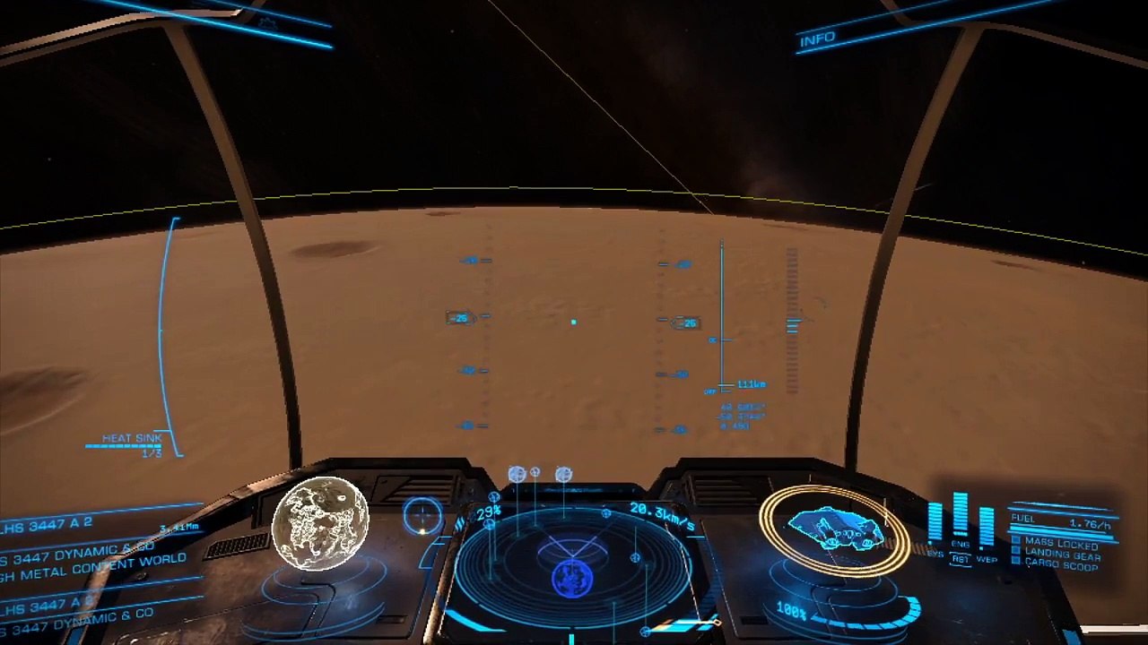 Elite Dangerous Planet Landing and SRV Driving