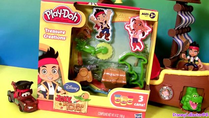 Play Doh Jake and The Neverland Pirates Treasure Creations set 2014 Tic Toc Croc Disney playdough
