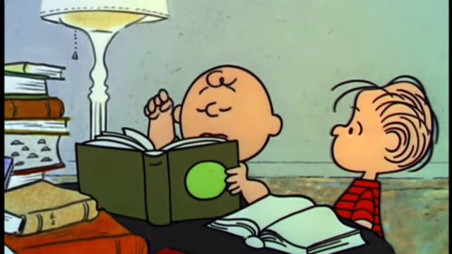 a boy named charlie brown (Charlie Brown sings about spelling)