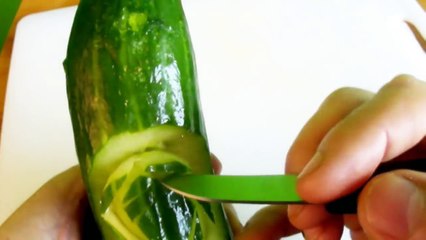 Art In Cucumber Show - Vegetable Carving Tutorial (LONGER VERSION) Garnish