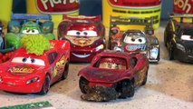 Disney Pixar Cars , Unboxing New Silver Lightning McQueen with Cars from Pixar Cars and Cars2
