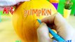 Art In Pumpkin Show - 3 Faces Halloween pumpkin carving Garnish