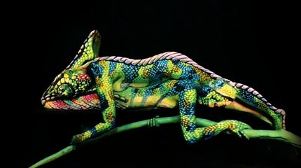 chameleon fine art