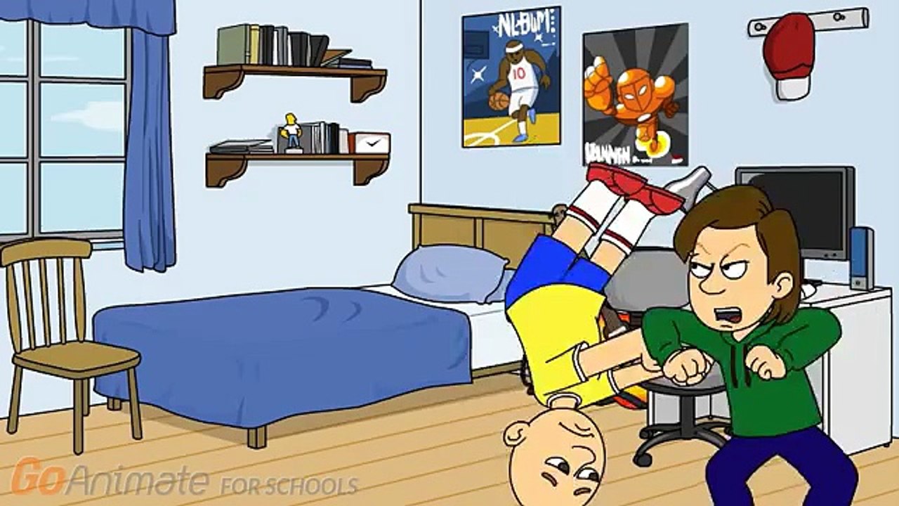 Caillou gets on goanimate while grounded