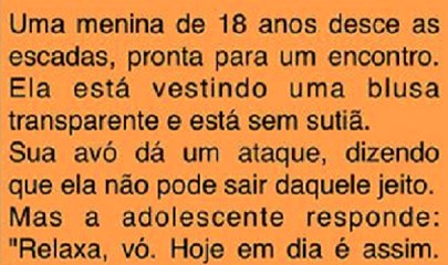 Ela saiu de casa com uma blusa transparente, mas jamais poderia imaginar o que sua avó faria.