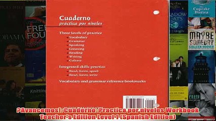 Download PDF  Avancemos Cuaderno Practica por niveles Workbook Teachers Edition Level 1 Spanish FULL FREE