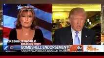 Sarah Palin's Most Memorable Lines Of Donald Trump Endorsement Speech!!!!