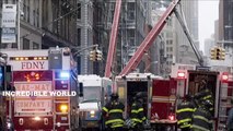 Mobile Footage Shows Crane COLLAPSE During Snow Storm In TriBeca Lower Manhattan New York City!!!!