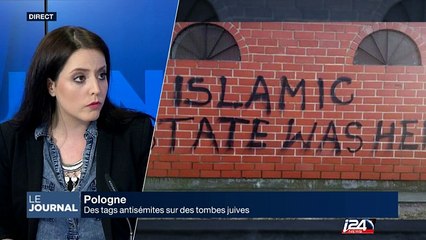 Des tags antisémites sur des tombes juives en Pologne