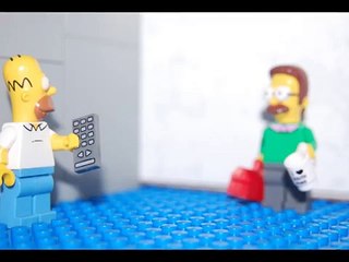 Lego Simpsons stop motion treehouse of horror