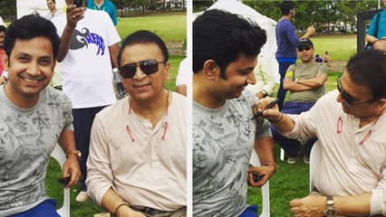 Marathi Actor Umesh Kamat's Biggest FAN Moment | Meets Sunil Gavaskar at MAAI