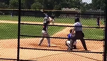Michael Papaleo hitting line drive. 6-15