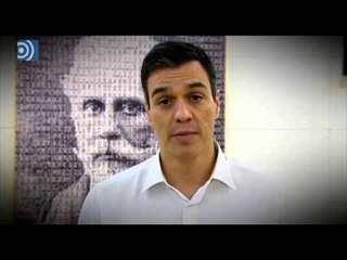 Pedro Sánchez pide el apoyo de los militantes del PSOE ante el retrado de Pablo Iglesias