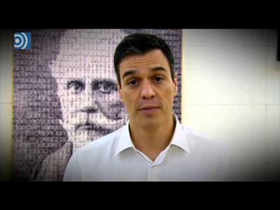 Pedro Sánchez pide el apoyo de los militantes del PSOE ante el retrado de Pablo Iglesias