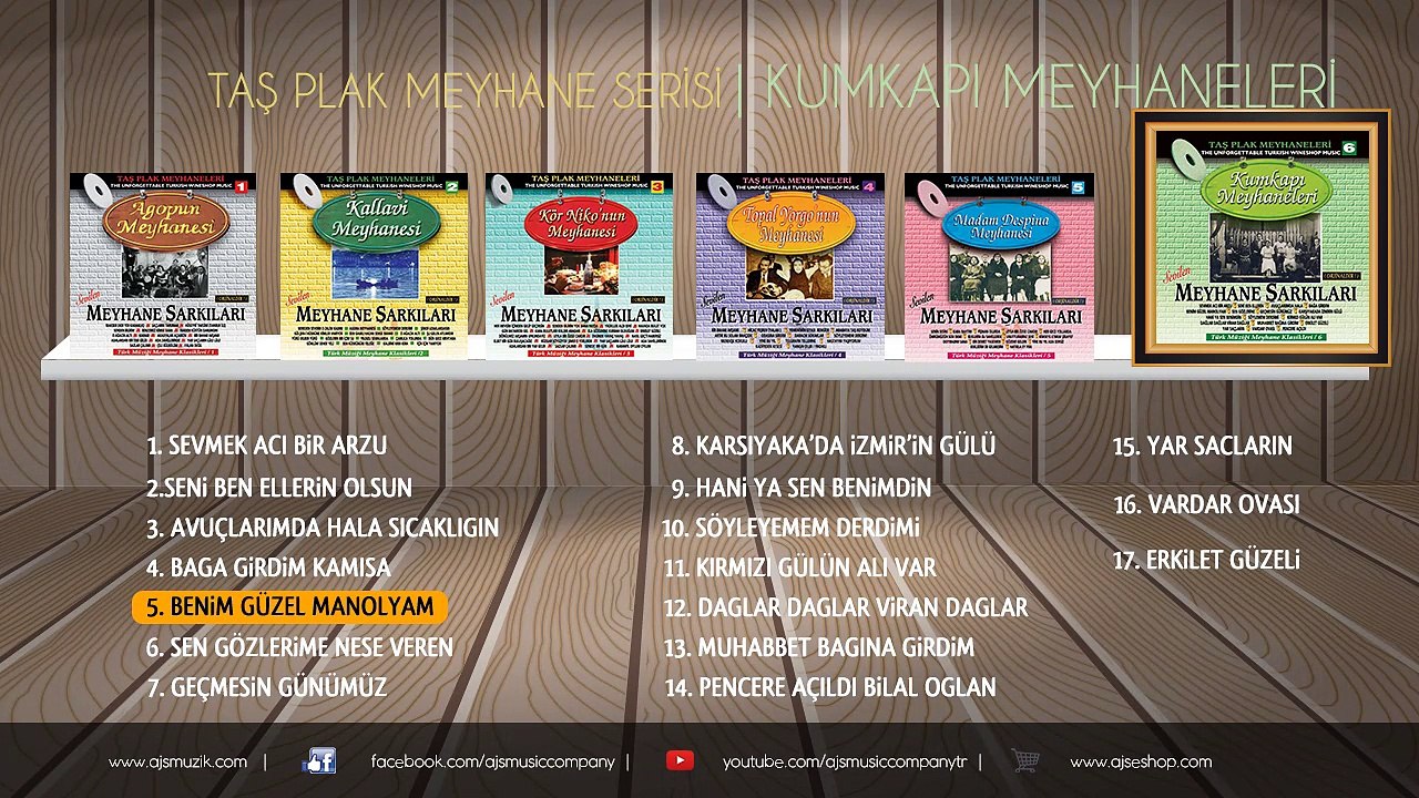 Meyhane Şarkıları - Benim Güzel Manolyam