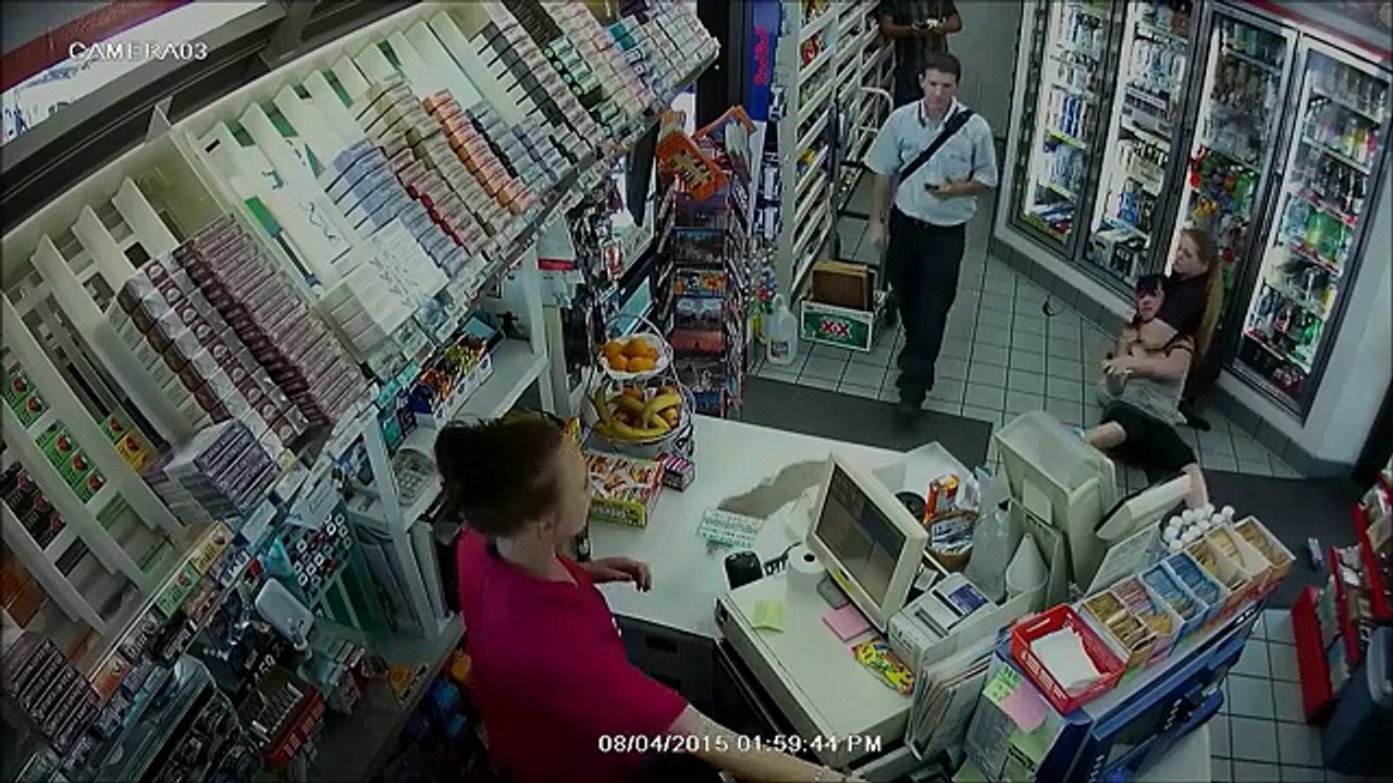 Fight Caught On CCTV Security Camera