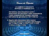 Roma - Camera - 17^ Legislatura - 575^ seduta (23.02.16)