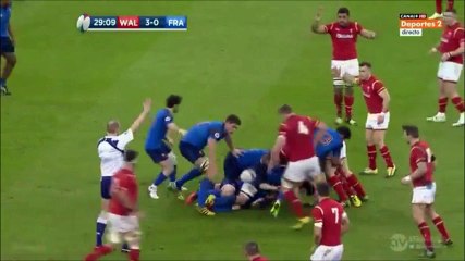 Xv de France : Sam Warburton éteint Antoine Burban d'une percussion