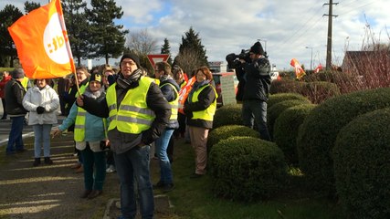 3e jour de grève des salariés de la Cooperl