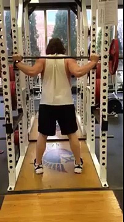 Low bar back squat