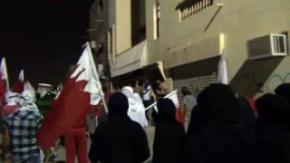 البحرين/المعامير/وقفة احتجاج على خطاب الطاغية حمد