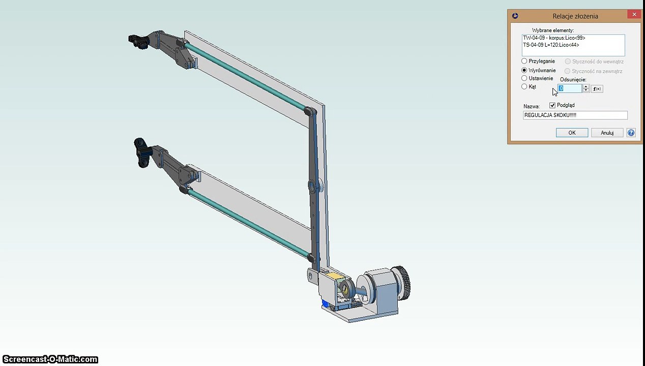 Symulacja z płynną regulacją skoku2