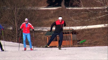 Лыжные гонки. Техника равнинного двухшажного хода