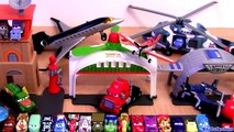 Micro Drifters Cars Meets Disney Planes Playset Propwash Junction Airport with Squinkies Pixar toys