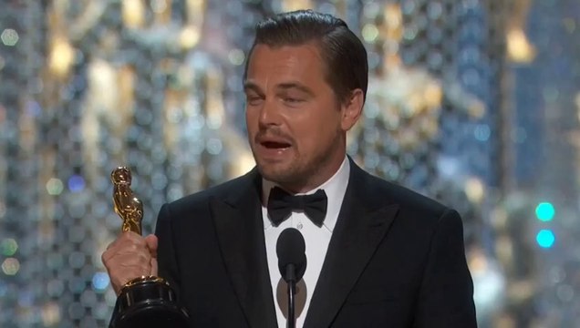 Le discours de Leonardo DiCaprio pour son Oscar du meilleur acteur remporté pour The Revenant en 2016 !!