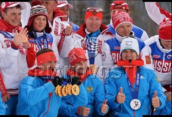 Лыжные гонки. 6-ть золотых медалей. - Паралипиада биатлон Россия -