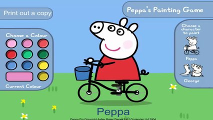 Свинка Пеппа- раскраска Пепи и Джорджа peppa pig