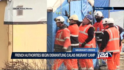 French authorities begin dismantling Calais migrant camp