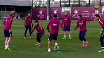 FC Barcelona training session: Straight back to work