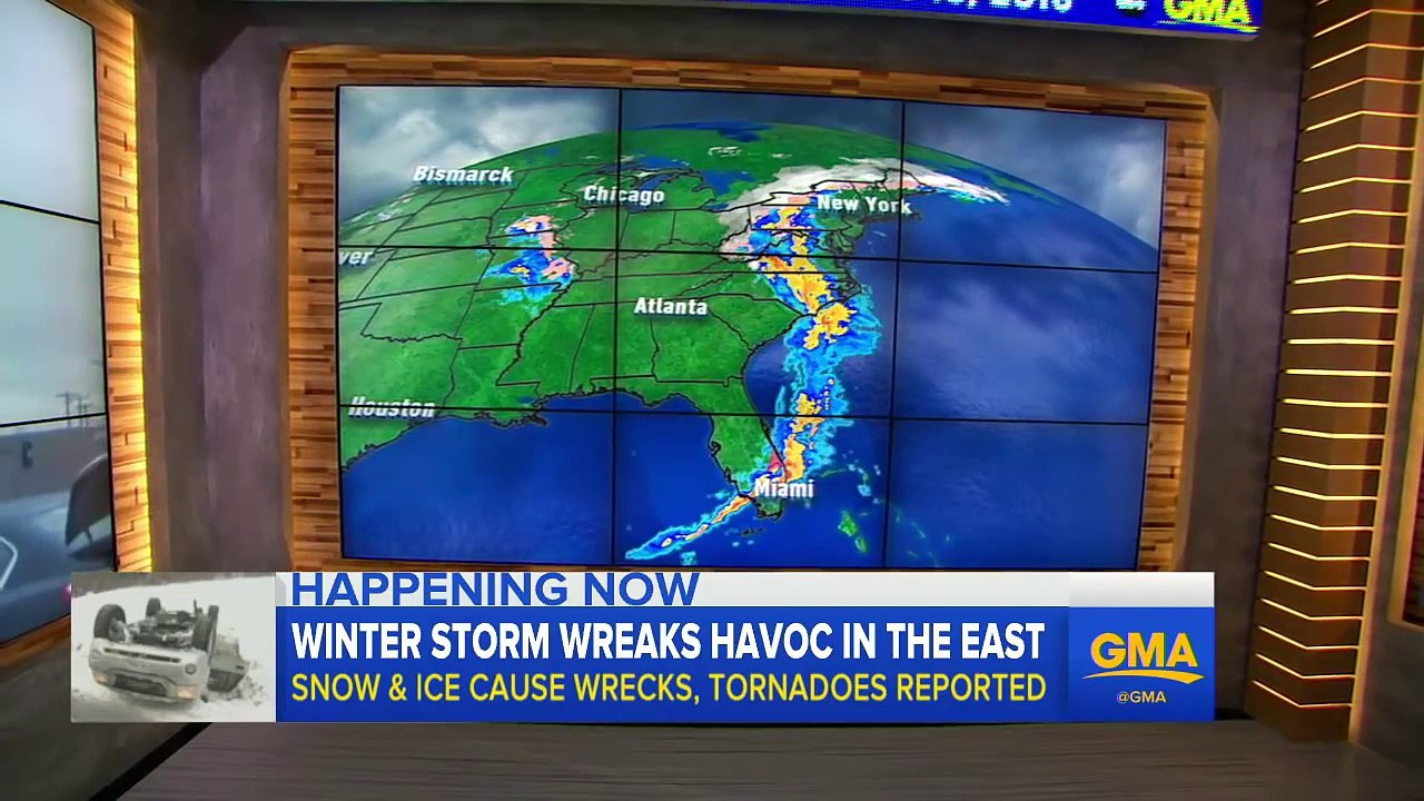 Winter Storm Creates Icy Conditions Across Several States